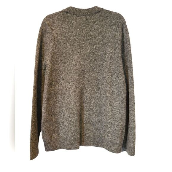 Banana Republic Novelty Tweed Heathered Charcoal Gray Button front Cardigan | XL - Picture 3 of 13